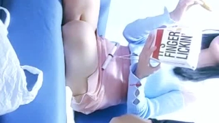 拖鞋家居日韩AV-白皙皮肤呆萌小姐姐！情趣耳朵抓屌吸吮！头套男怼着骚穴猛操，骑乘姿势打桩机，无套内射。